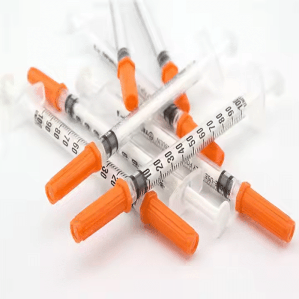 Manual Push Disposable Medical Sterile 0.5cc 1cc Injection Insulin Syringe With Needle - Image 2