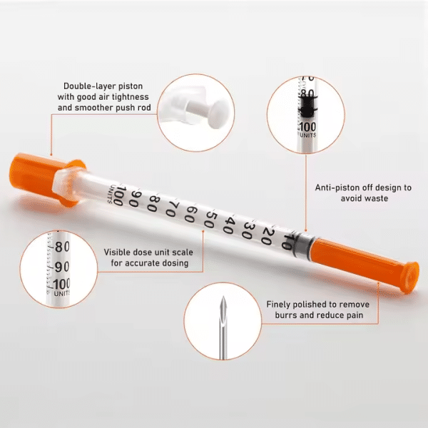 easy touch 31 gauge 1cc 5 16 in insulin syringes - Image 4