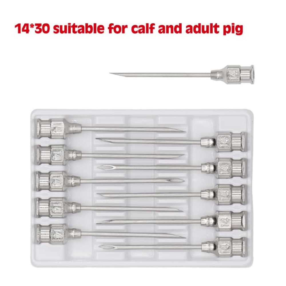 14x30 calf adult pig needles