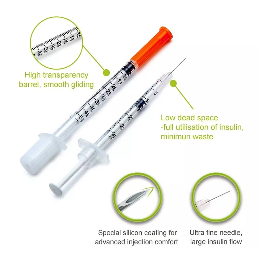 advanced insulin syringe features