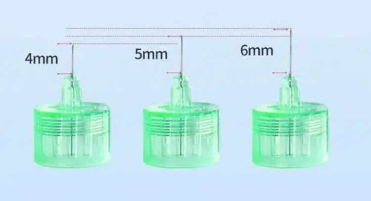 insulin-pen-needle-length-gauge-comparison