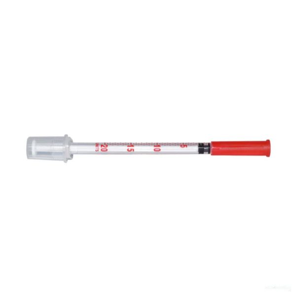 insulin syringe detailed scale markings