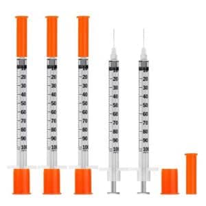 pet insulin syringes collection