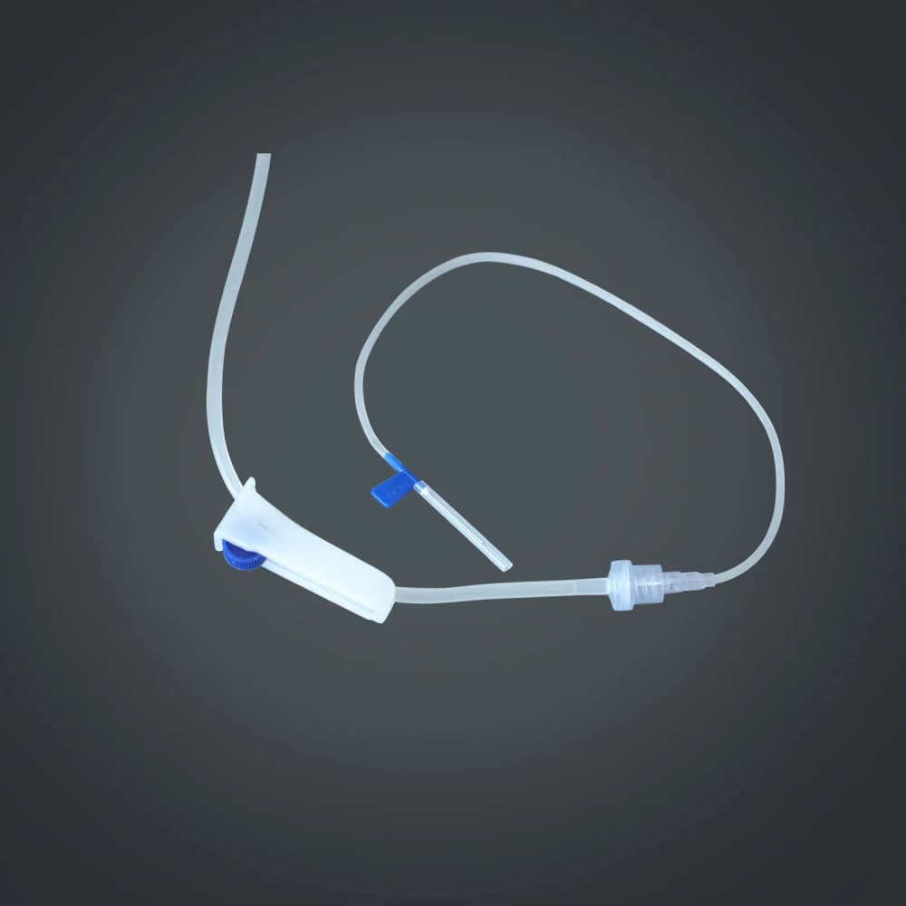 simple iv infusion set transparent tube