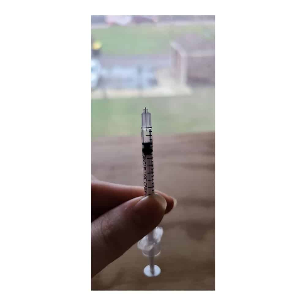 veterinary insulin syringes sterile half unit markings