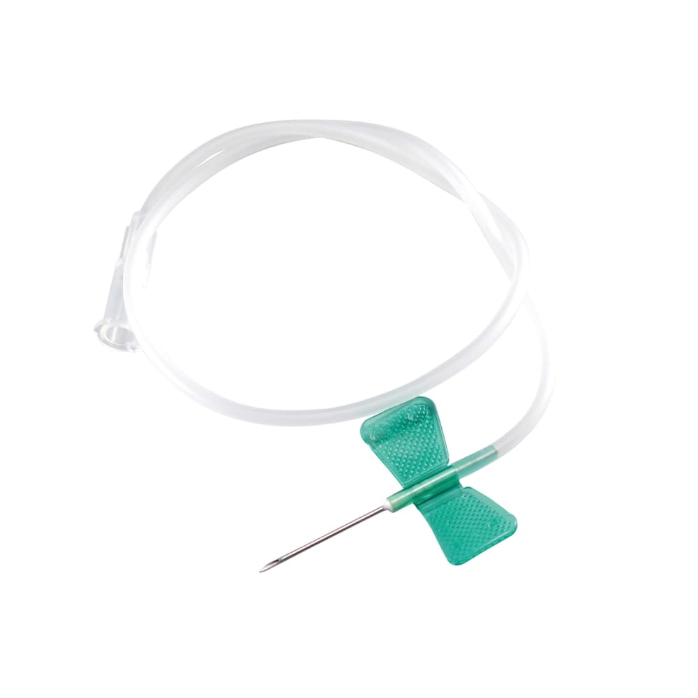 butterfly needle green hub