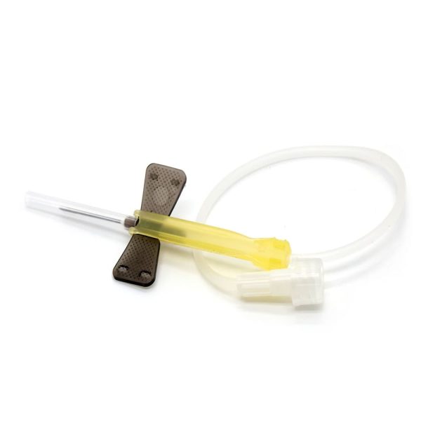 butterfly needle yellow hub luer connection