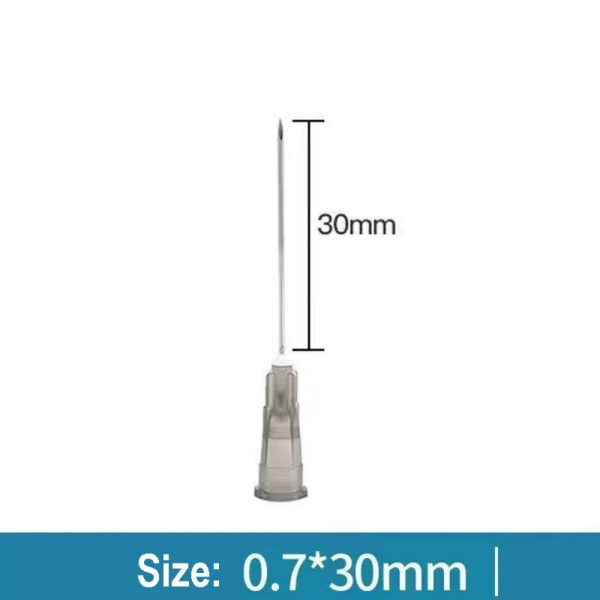 fine gauge syringe 30mm gray hub