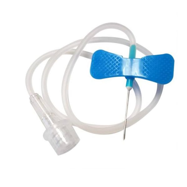 21g butterfly needle disposable blue wings