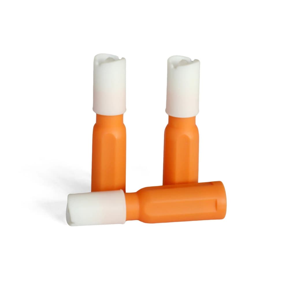safety blood lancet orange white devices