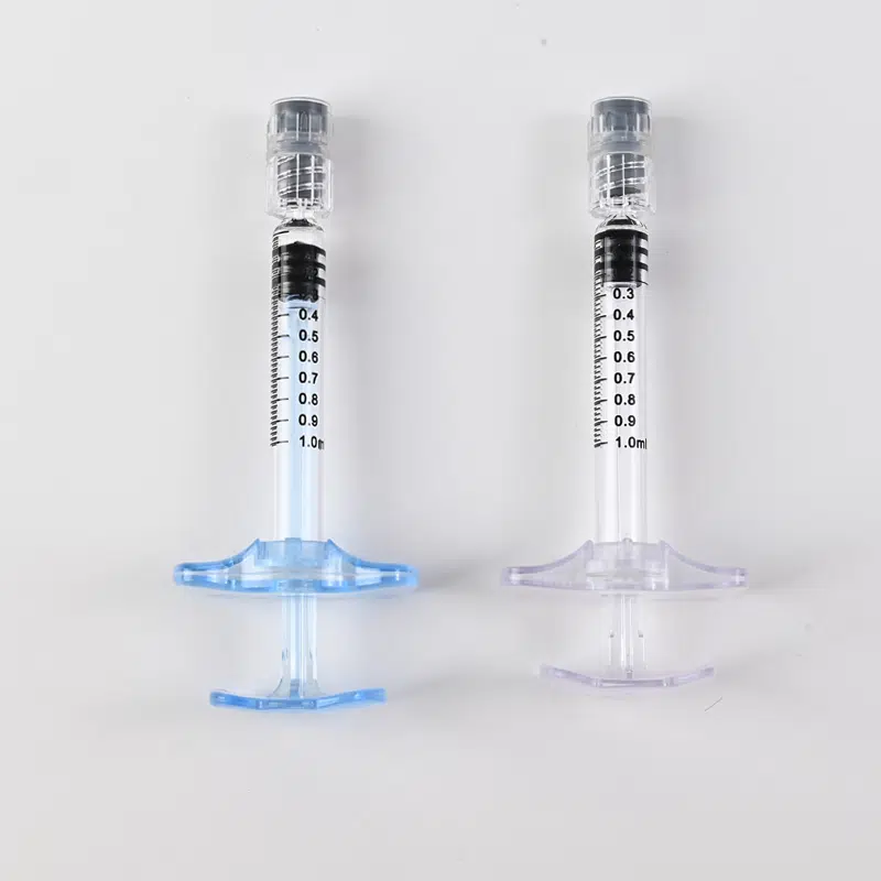 1ml long cosmetic syringe with graduated measurements clear barrel