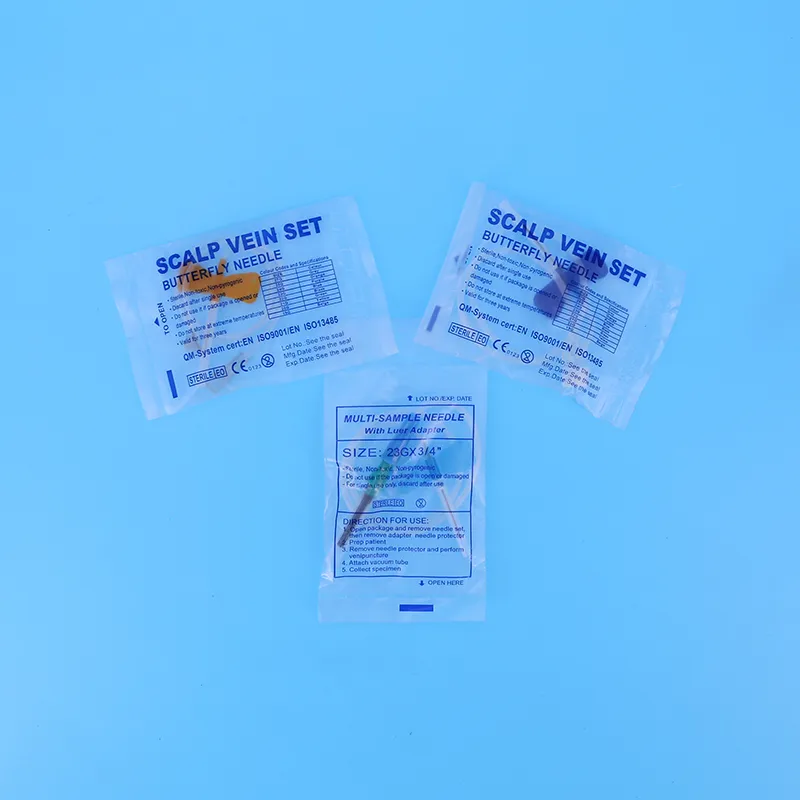 custom Medical Disposable Blood Drawing IV Scalp Vein Sizes Butterfly Needles Collection
