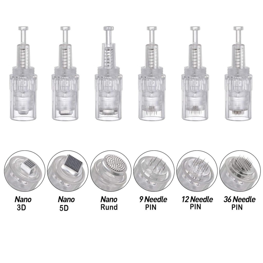 8 Professional Derma Pen Cartridge Needles 9 12 24 36 42 Pins Complete Set
