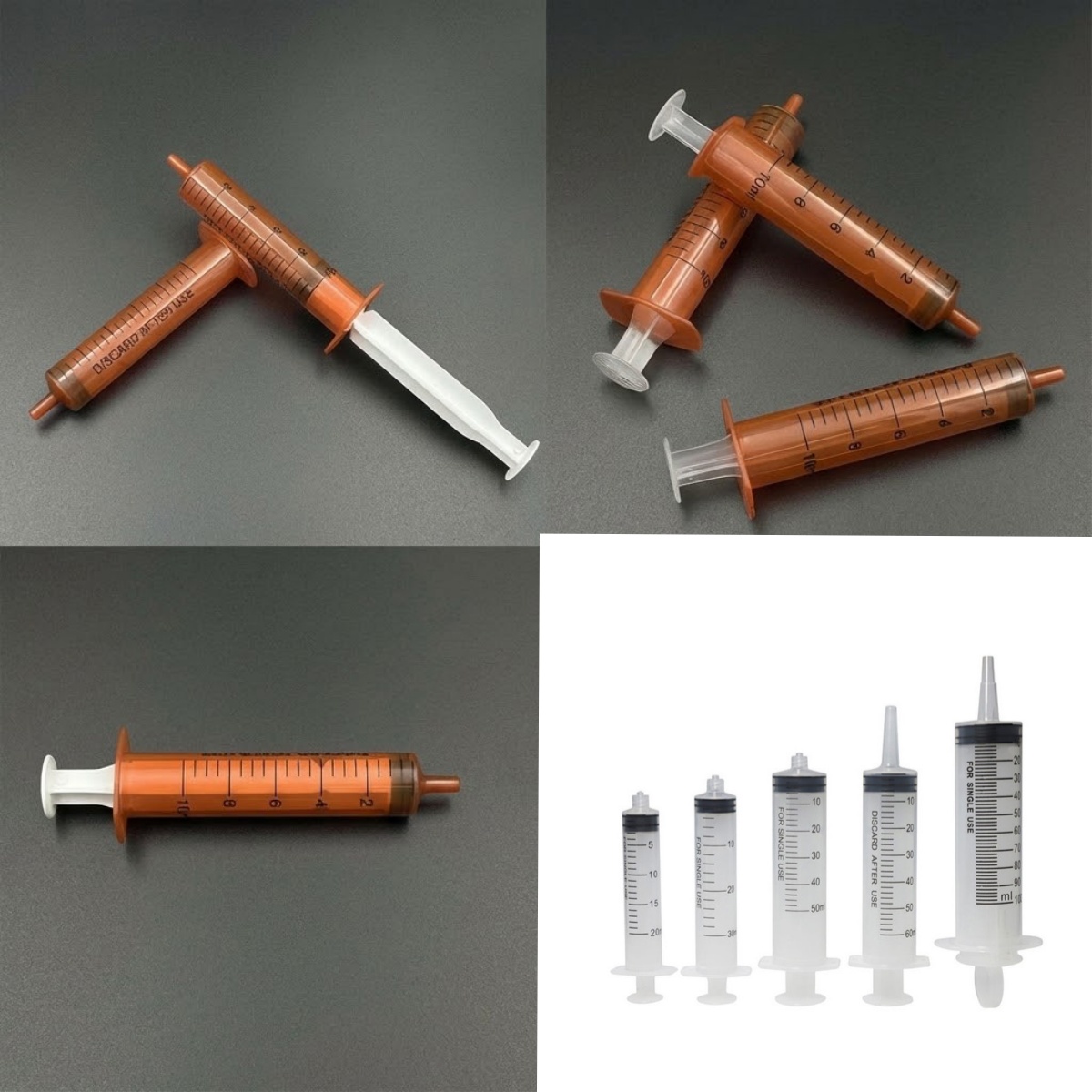 Amber Oral Syringe vs. Standard Medical Syringe