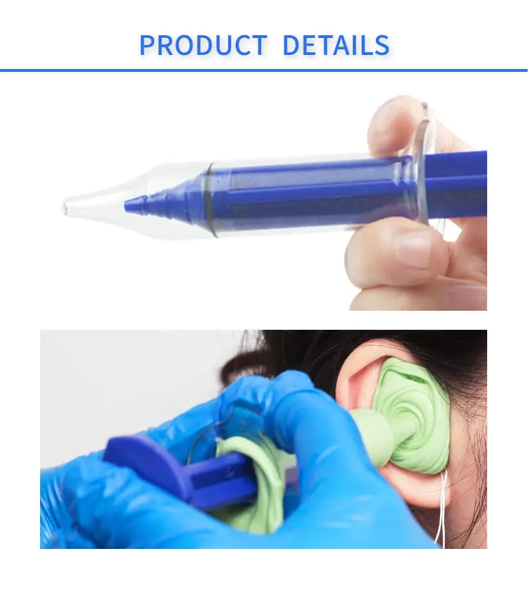custom printed syringes for hearing aid fitting center applications