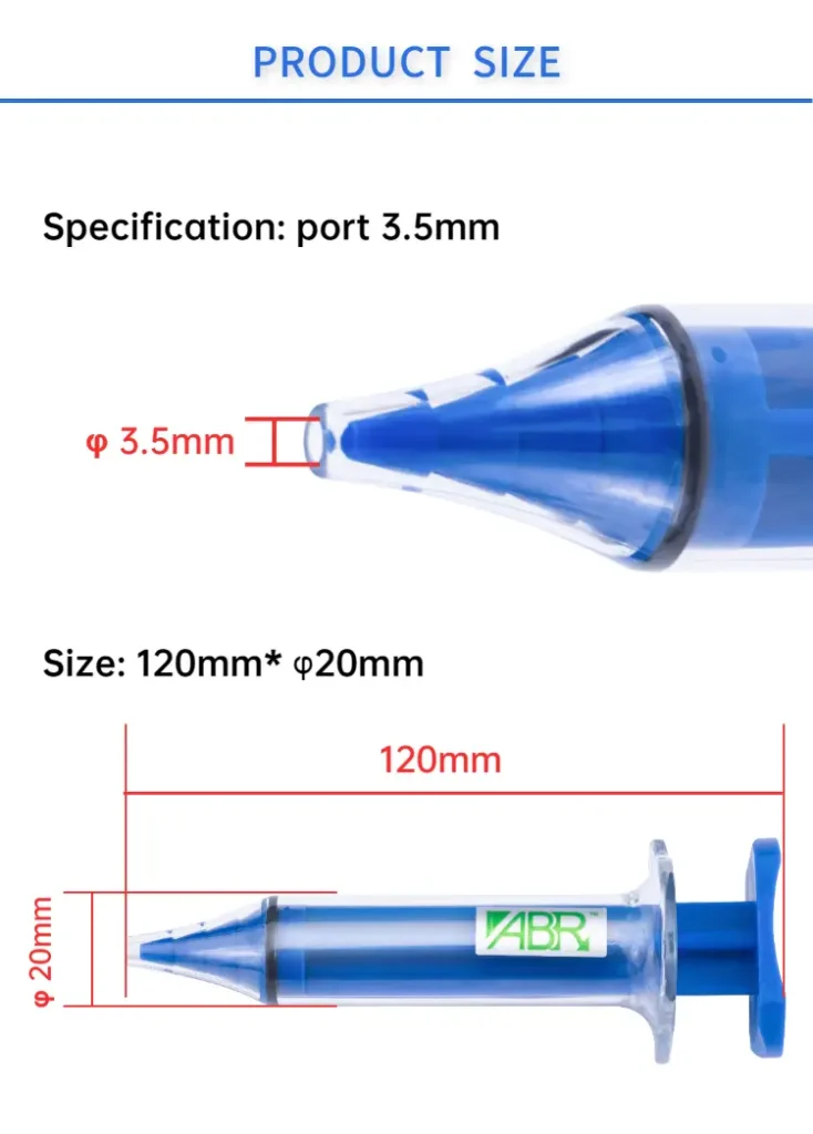 medical grade custom syringes with precise volume measurement graduations