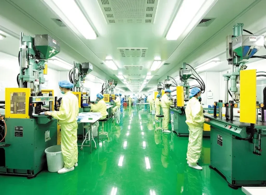 quality control inspection prefilled syringe assembly sterile clean room production