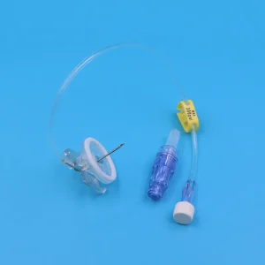 Implantable Port Access Huber Needle Infusion Set Application