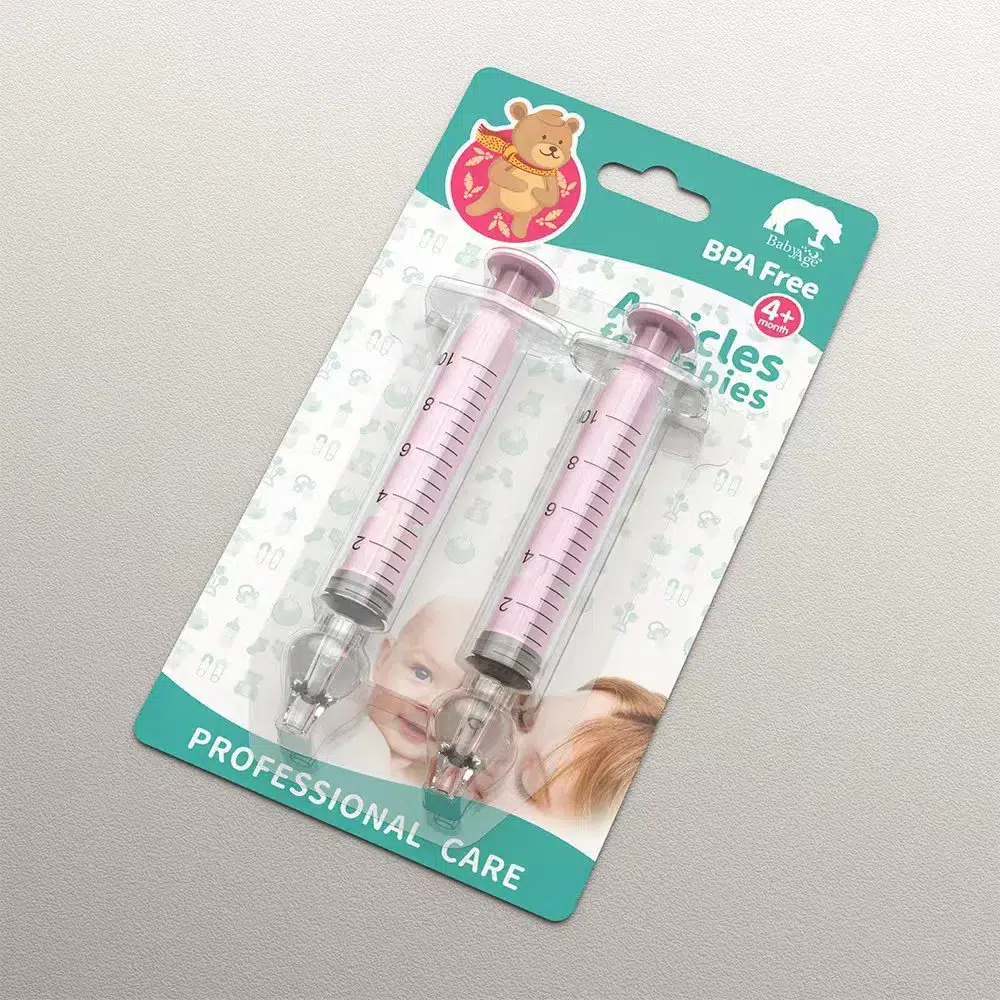 Pink Baby Nasal Aspirator Syringe Ready Package Pink Baby Nasal Aspirator Syringe Ready Package