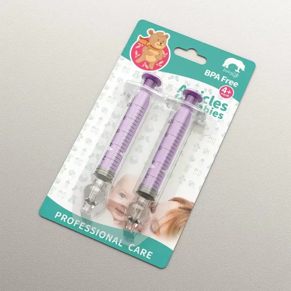 Purple Infant Nasal Irrigation Syringe Packaged Product Purple Infant Nasal Irrigation Syringe Packaged Product