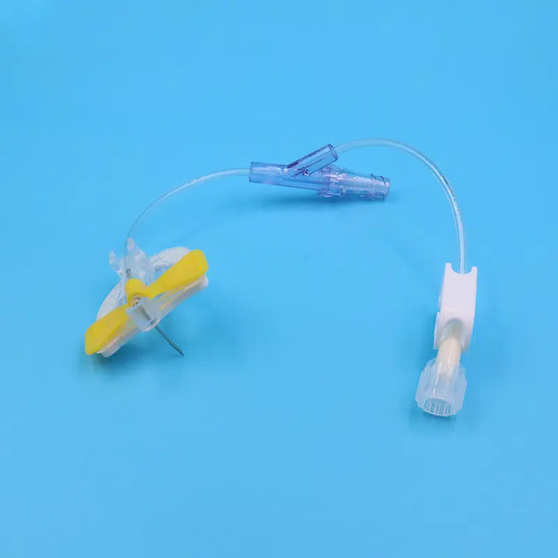 Safety Huber Needle Infusion Set With Extension Tubing Safety Huber Needle Infusion Set With Extension Tubing