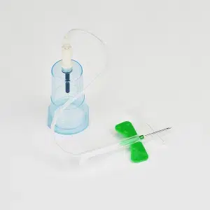 blood collection needles closeup butterfly wings safety mechanism