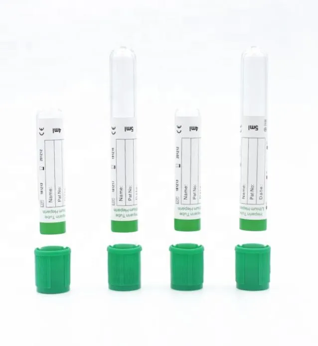 green heparin plasma collection tube manufacturer supply