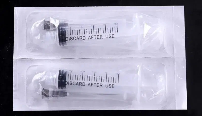 medical plastic syringe sterile packaging luer lock 5ml