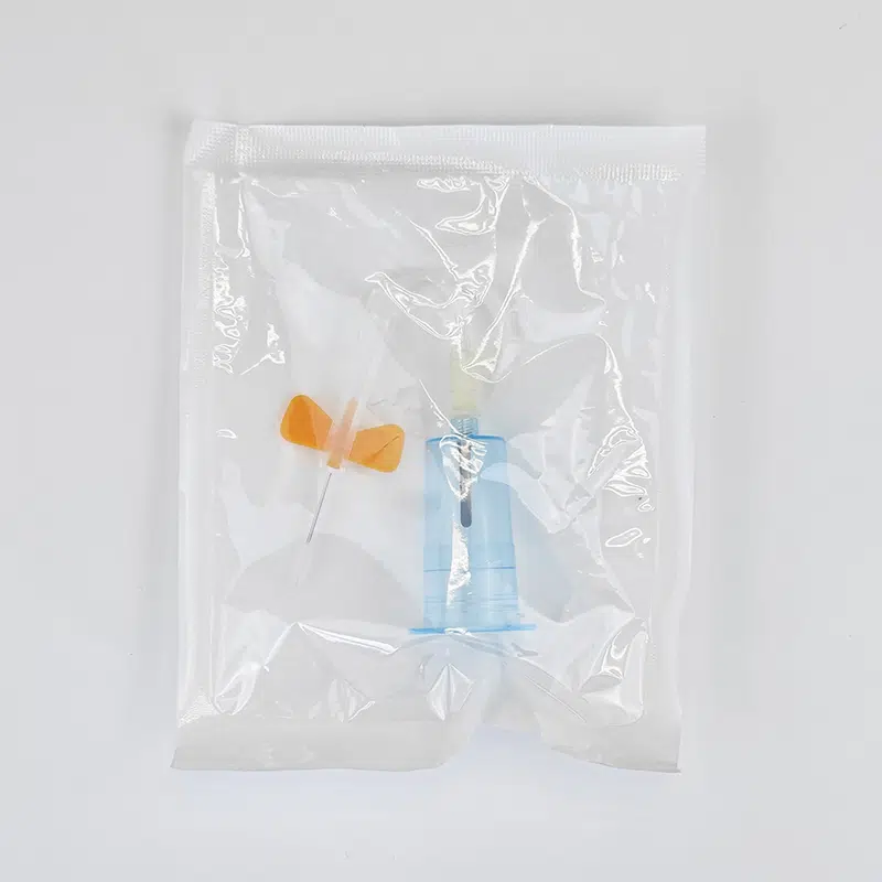 safety butterfly blood collection needle orange package vacutainer holder