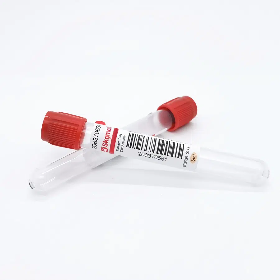 sterile blood collection tube packaging detail