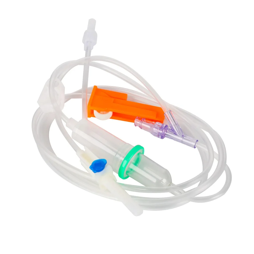 Double Chamber Infusion Set Auto Liquid Stop