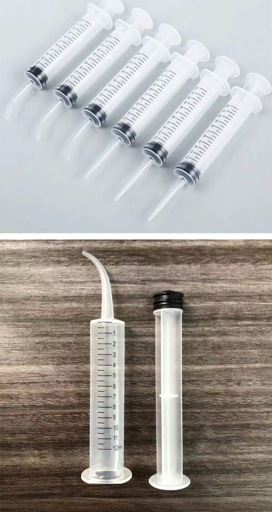 animal feeding syringes curved nozzle soft tip