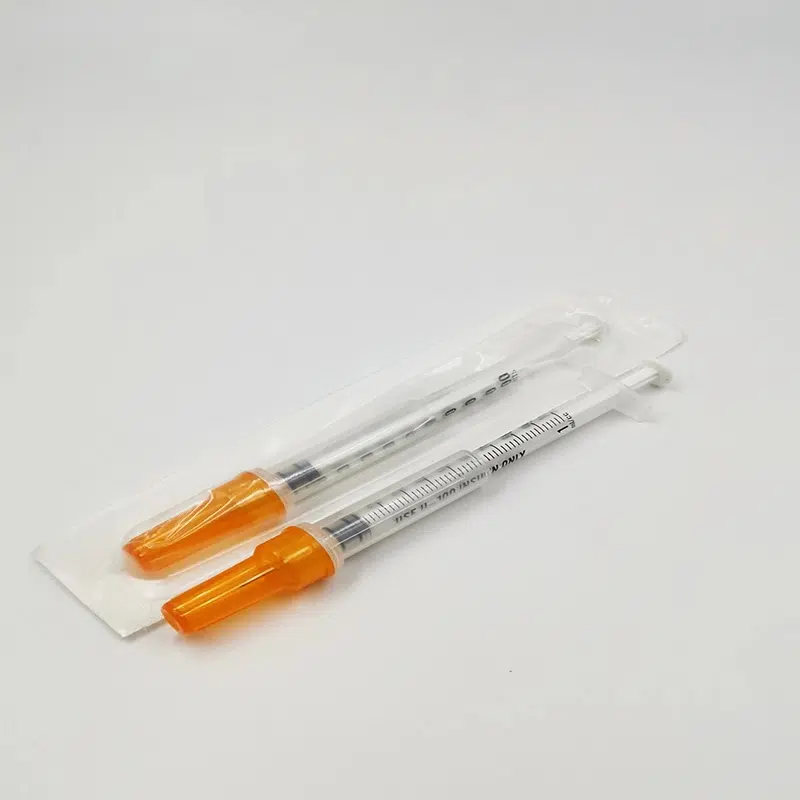 insulin syringe individual blister pack