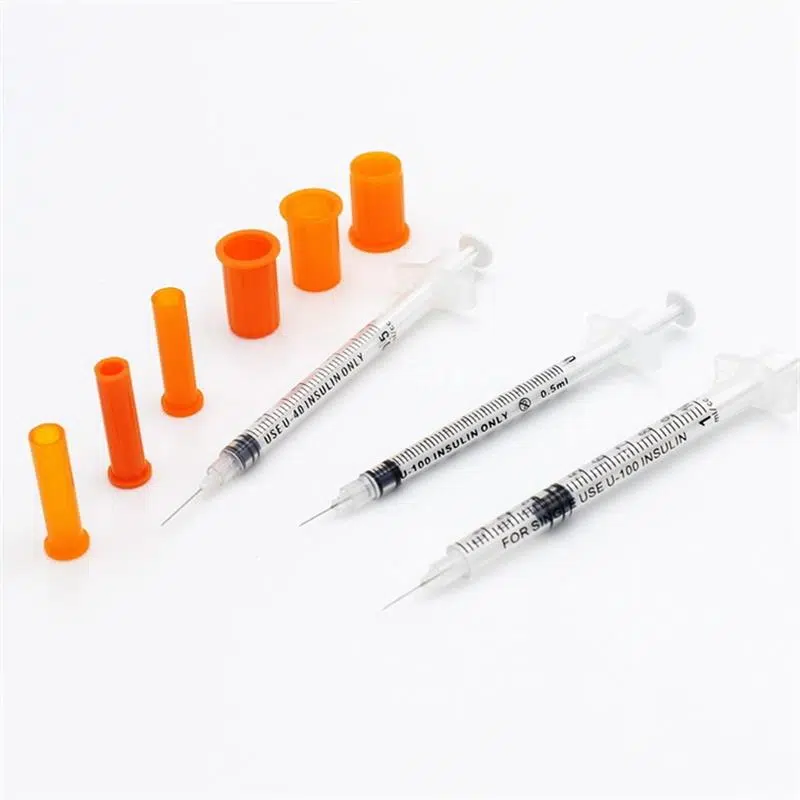 insulin syringe triple pack display