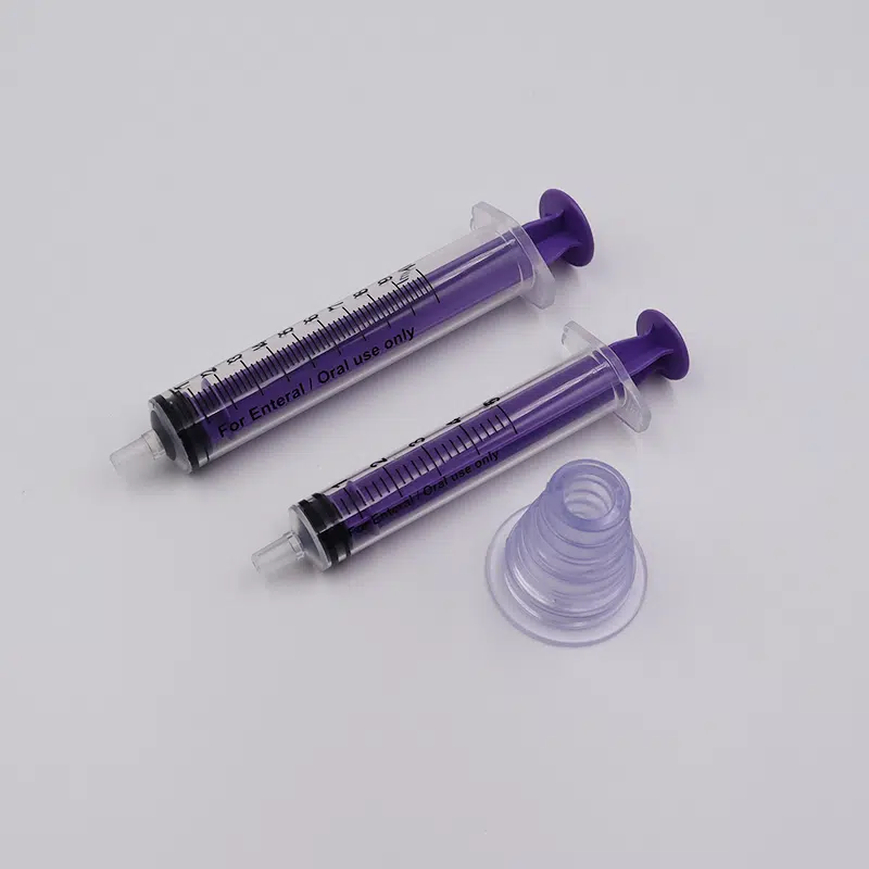 medical disposable oral feeding syringe 5ml 10ml multiple colors