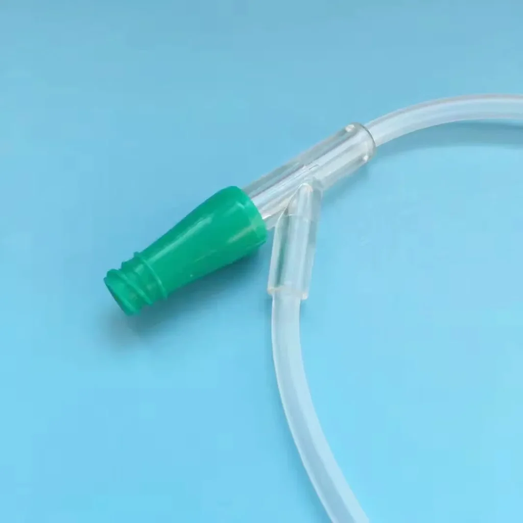 medical grade pvc tubing sterile needle closeup
