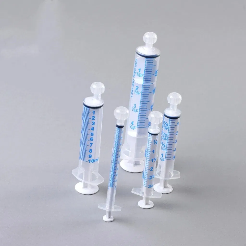 professional animal feeding syringe blue scale 1ml 100ml veterinary