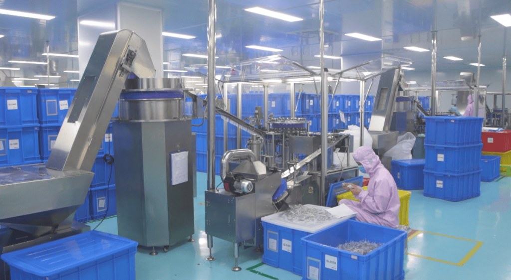 syringe assembly workshop quality control iso 13485 certified