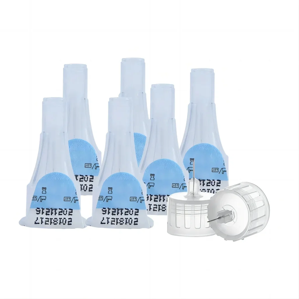 Assorted packaging of Kohope insulin pen needles including individual blisters and bulk boxes for wholesale