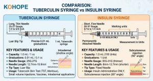 Tuberculin Syringe vs Insulin Syringe