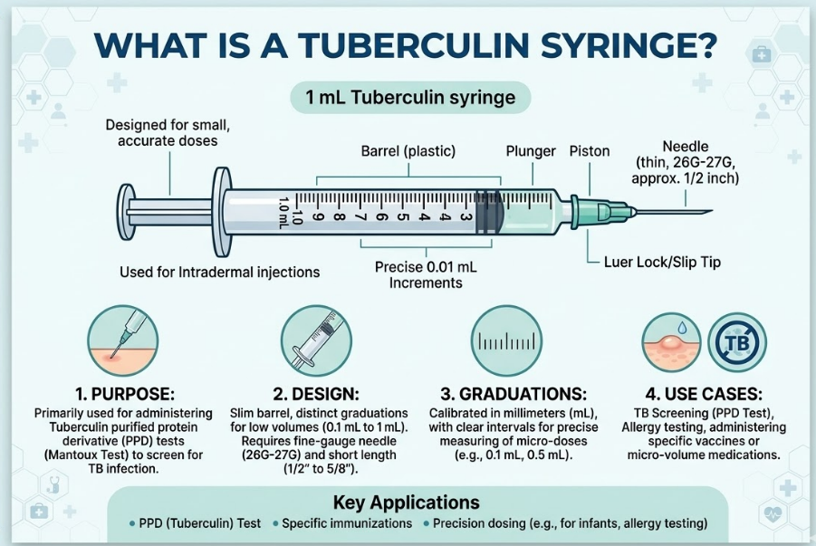 Tuberculin Syringe vs Insulin Syringe: Key Differences, Uses, and How to Choose What Is a Tuberculin Syringe?
