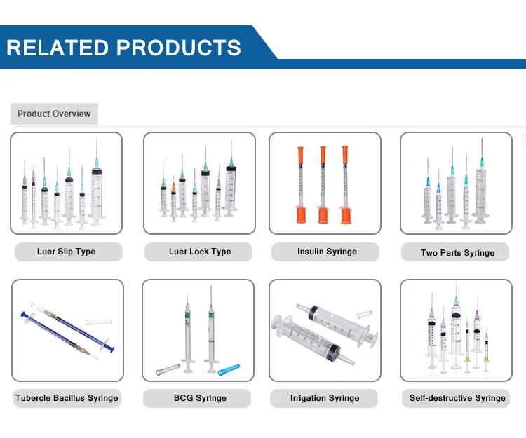 auto disable syringes complete product range collection