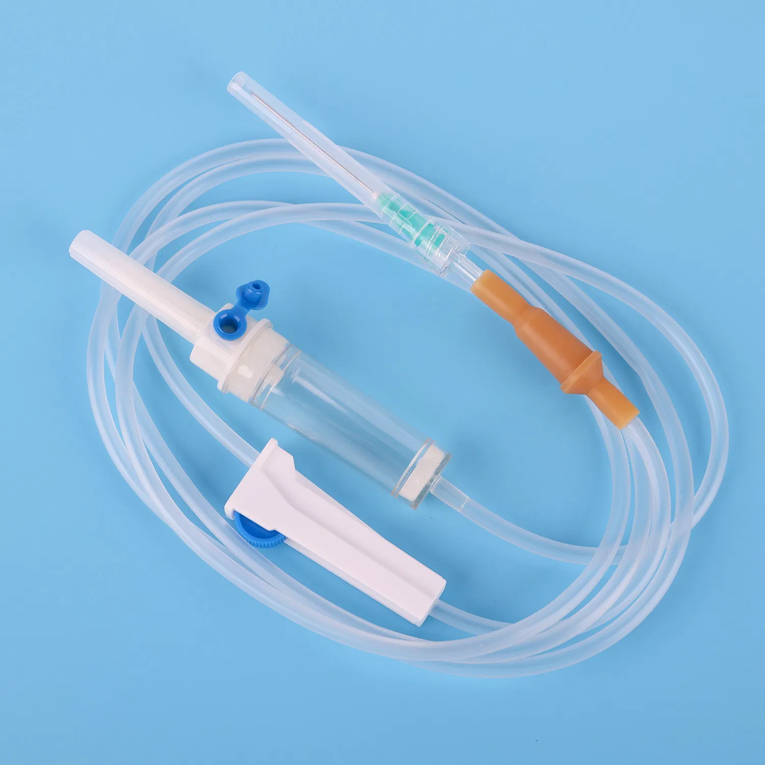 Professional Infusion Set & Transfusion Sets Manufacturer | Custom Medical Solutions - Kohope Customizable infusion set components showing tubing connectors and drip chambers