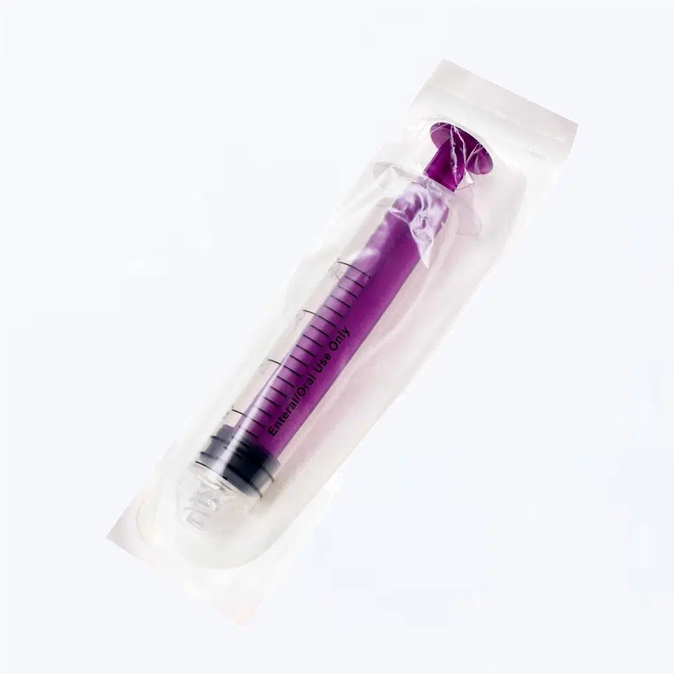 Enteral Syringe Individual Packaging - Sterile Sealed Unit for Safe Distribution