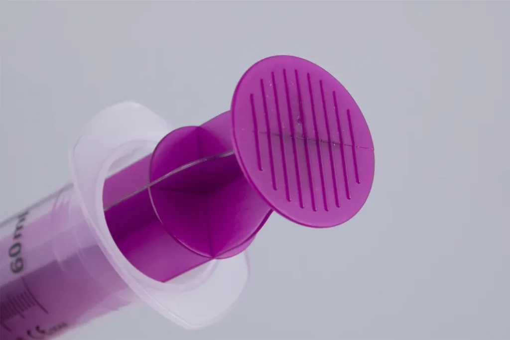 Enteral Syringes ENFit Connector Detail - ISO 80369-3 Compliant Tip Closeup