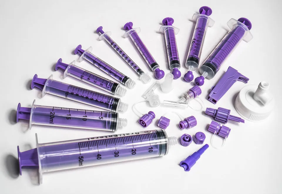 Enteral Syringes Complete Collection - Components and All Size Options Overview