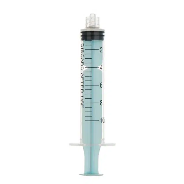 Green color-coded polycarbonate syringe for medication error prevention in clinical settings