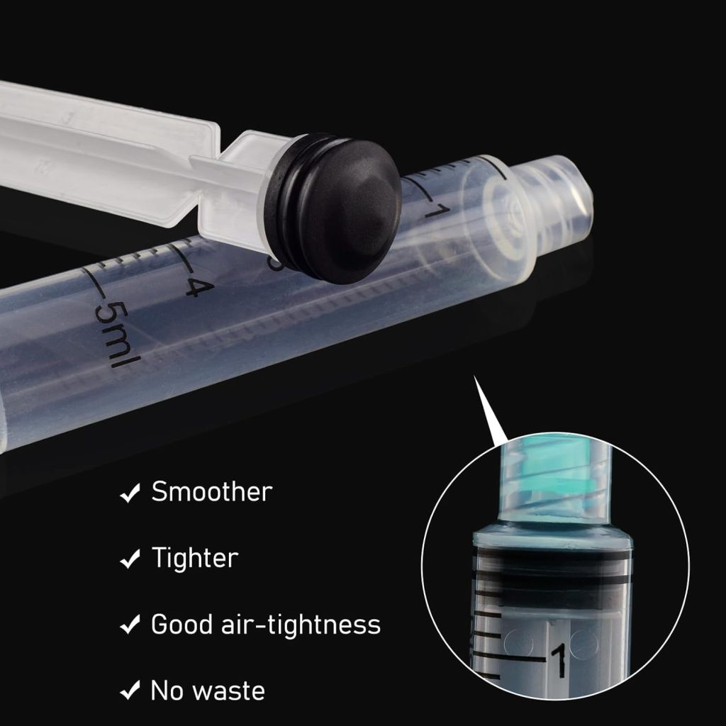 Hypodermic Syringe Internal Structure Cross Section Showing Plunger Barrel and Seal Mechanism