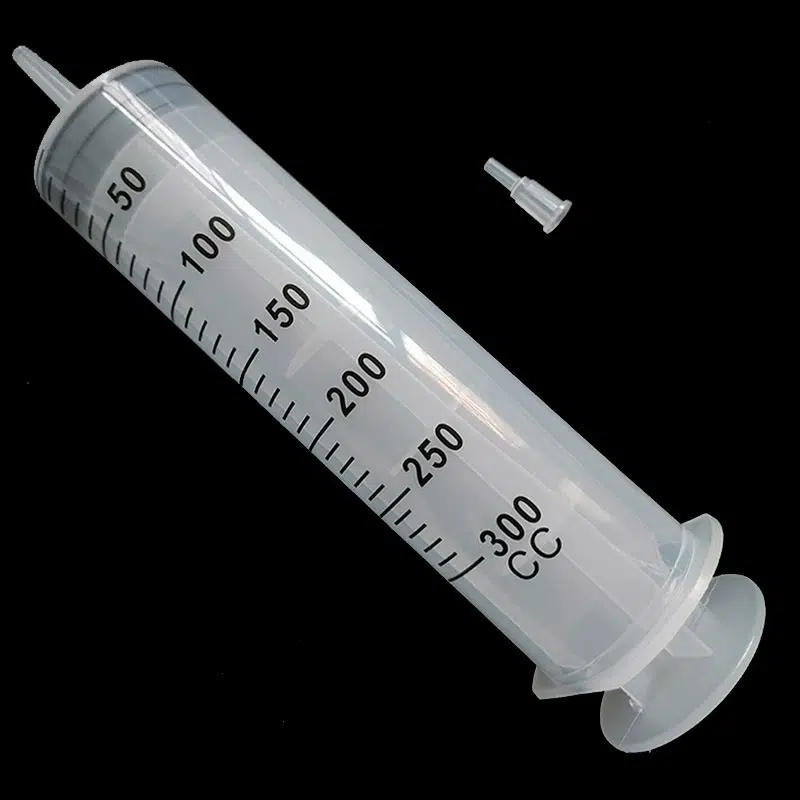 large capacity 50cc syringe side view