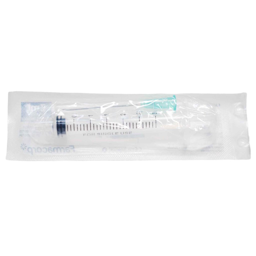 sterile 3 part syringe individual blister pack